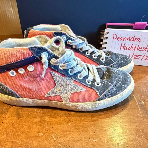 Golden Goose Shoes - Golden Goose Midstar Red and black/ blue High-Top Sneakers